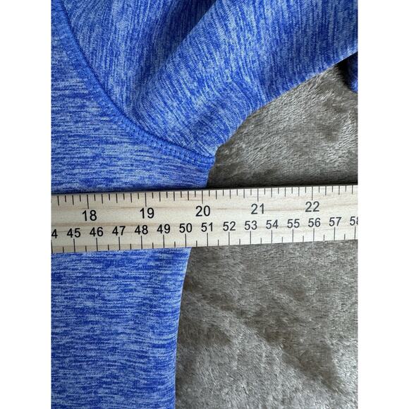 Under Armour Hoodie Womens Medium Blue Pink Logo Sweatshirt Sweater Coldgear - Picture 5 of 6